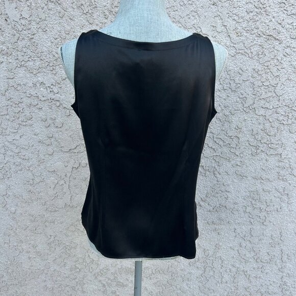 Eileen Fisher Black Silk Camisole Tank Top Layering Piece Small EUC - Picture 3 of 5